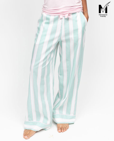 Francesca Womens Printed Stripe Wide Leg Pyjama Bottoms