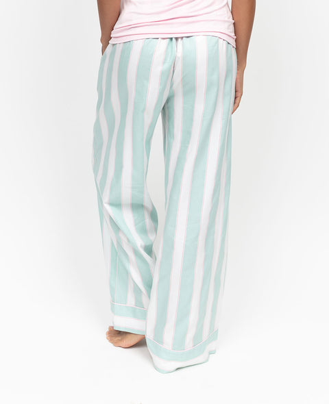 Francesca Womens Printed Stripe Wide Leg Pyjama Bottoms