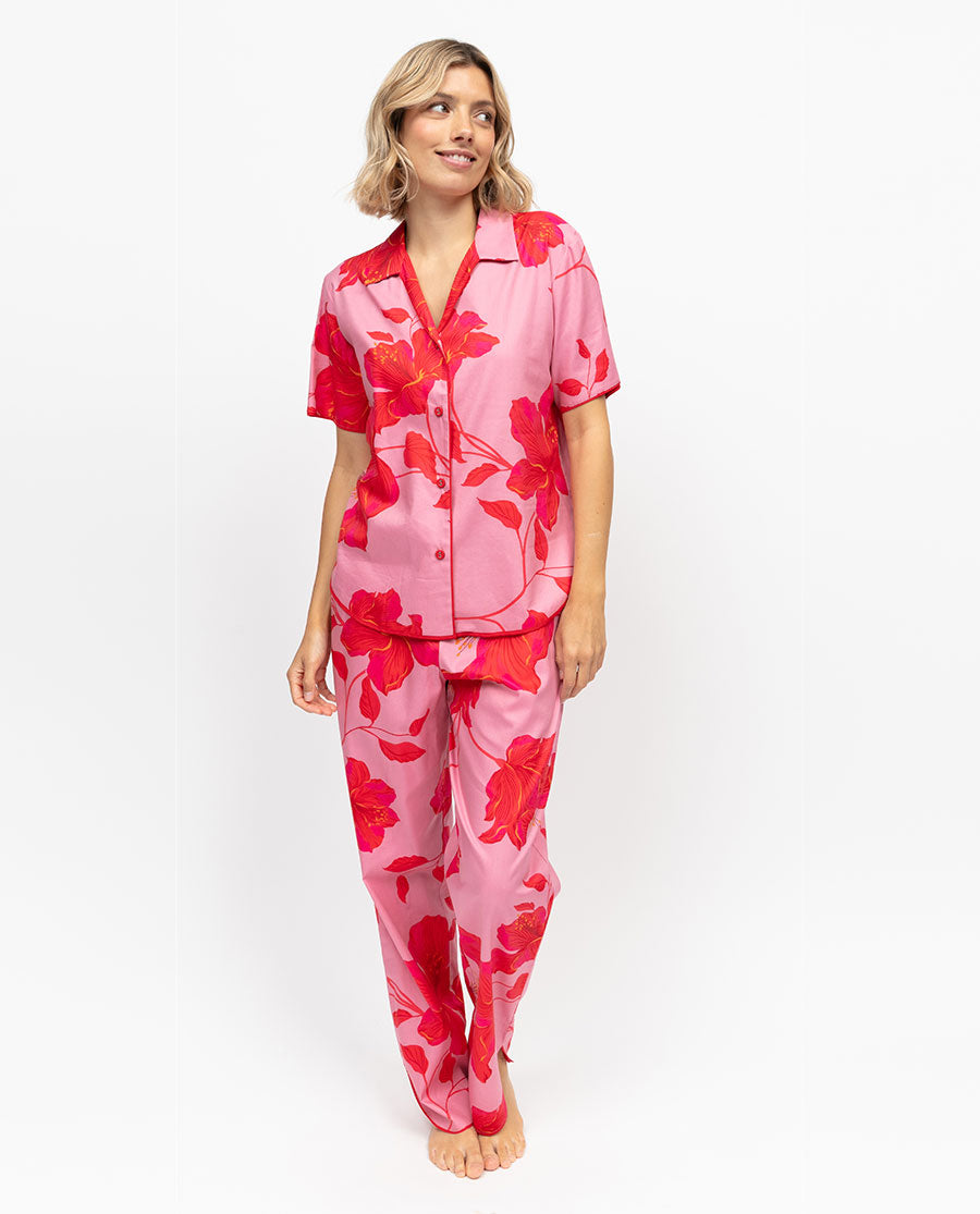 Pippa Womens Floral Print Pyjama Set