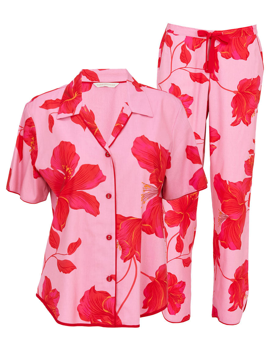 Pippa Womens Floral Print Pyjama Set
