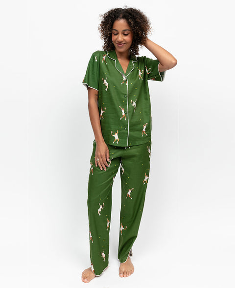 Charlie Womens Tennis Print Pyjama Set