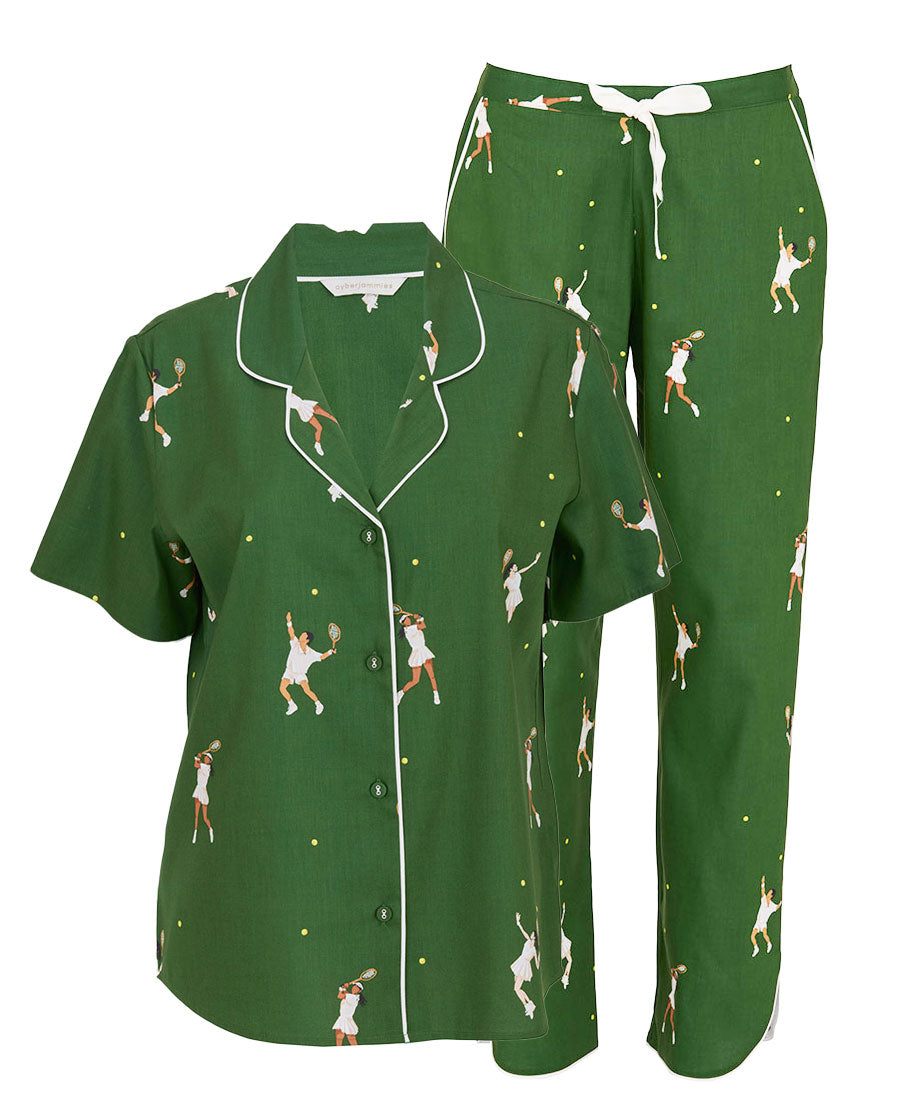 Charlie Womens Tennis Print Pyjama Set