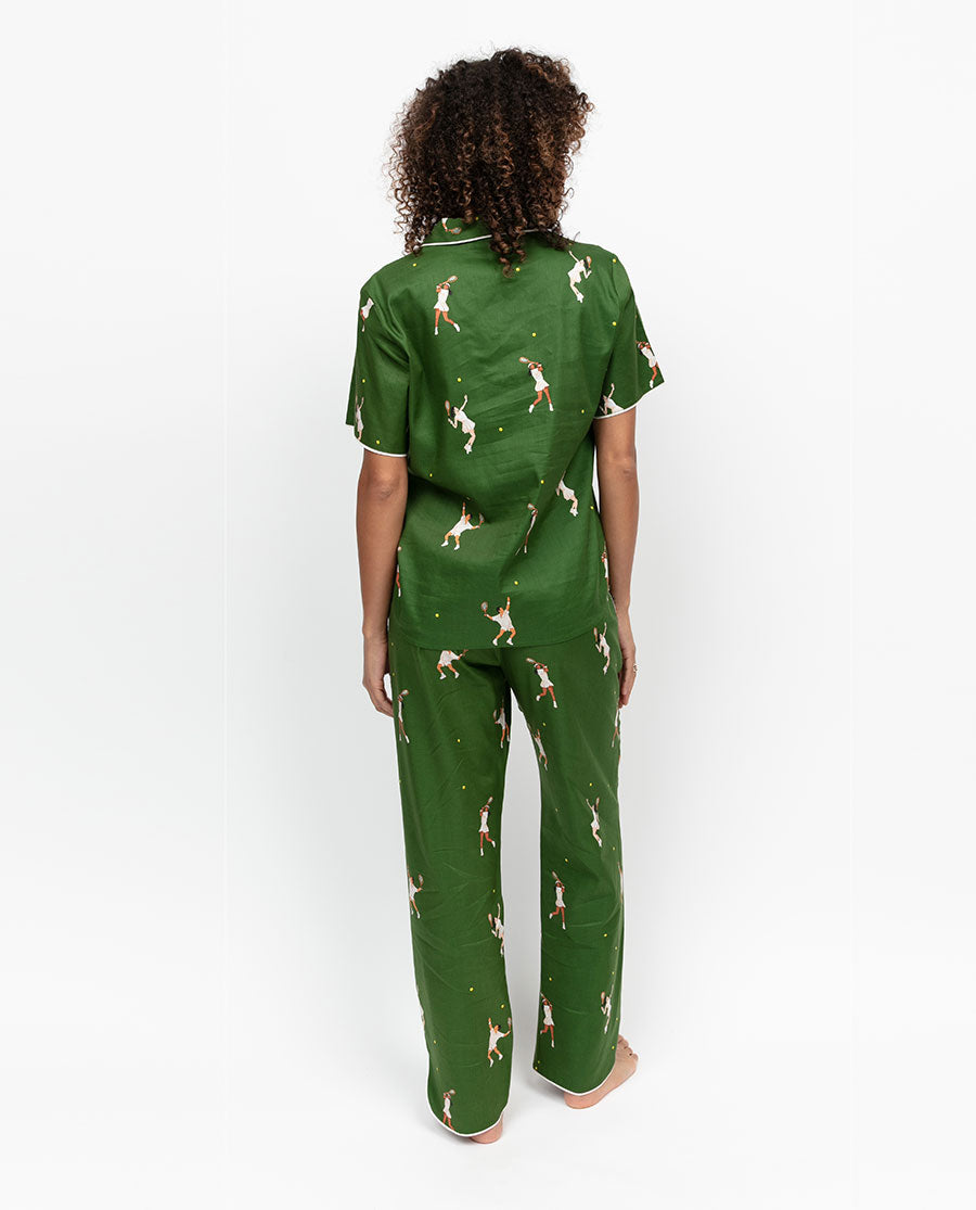 Charlie Womens Tennis Print Pyjama Top