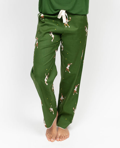Charlie Womens Tennis Print Pyjama Bottoms