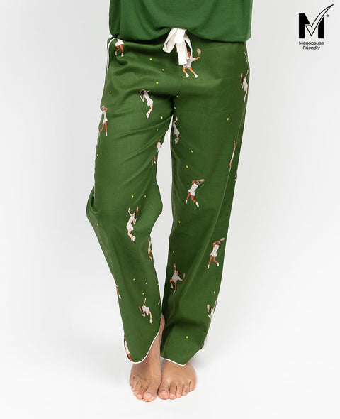 Charlie Womens Tennis Print Pyjama Bottoms