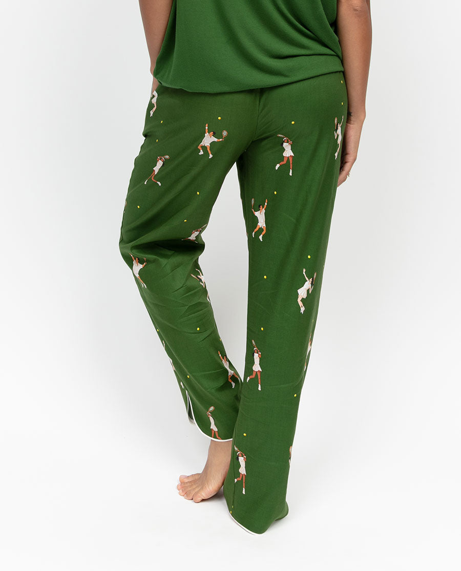 Charlie Womens Tennis Print Pyjama Bottoms