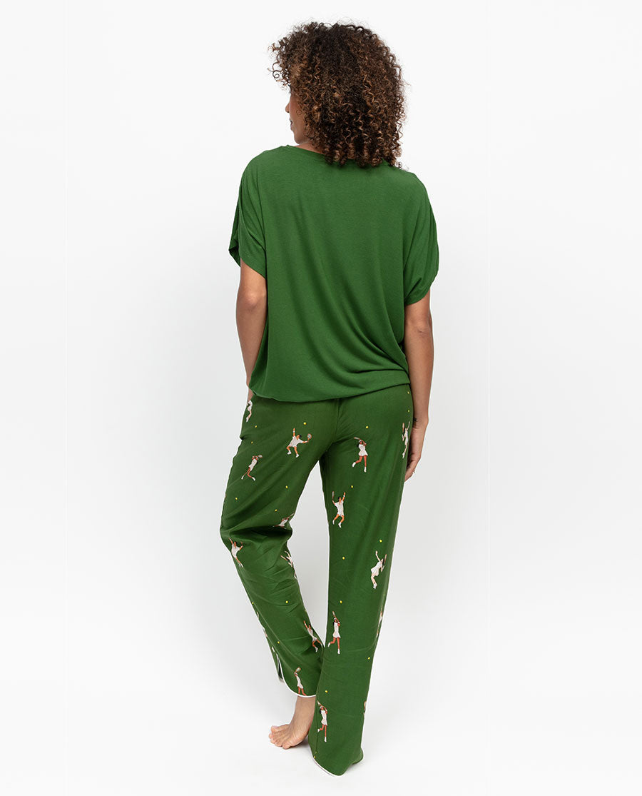 Charlie Womens Tennis Print Pyjama Bottoms