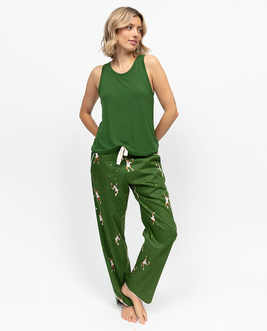 Charlie Womens Tennis Print Pyjama Bottoms