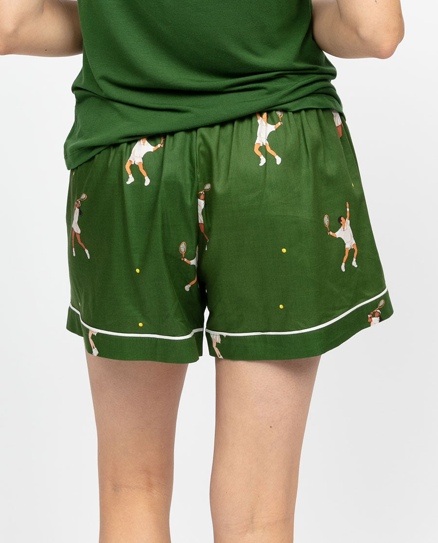 Charlie Womens Tennis Print Shorts