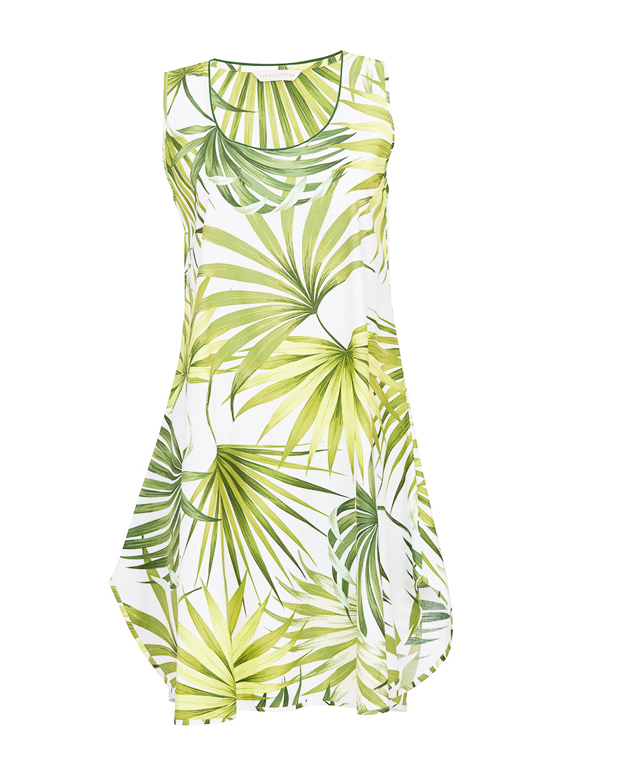 Charlie Womens Palm Leaf Print Swing Nightdress