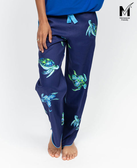 Ashley Womens Turtle Print Pyjama Bottoms