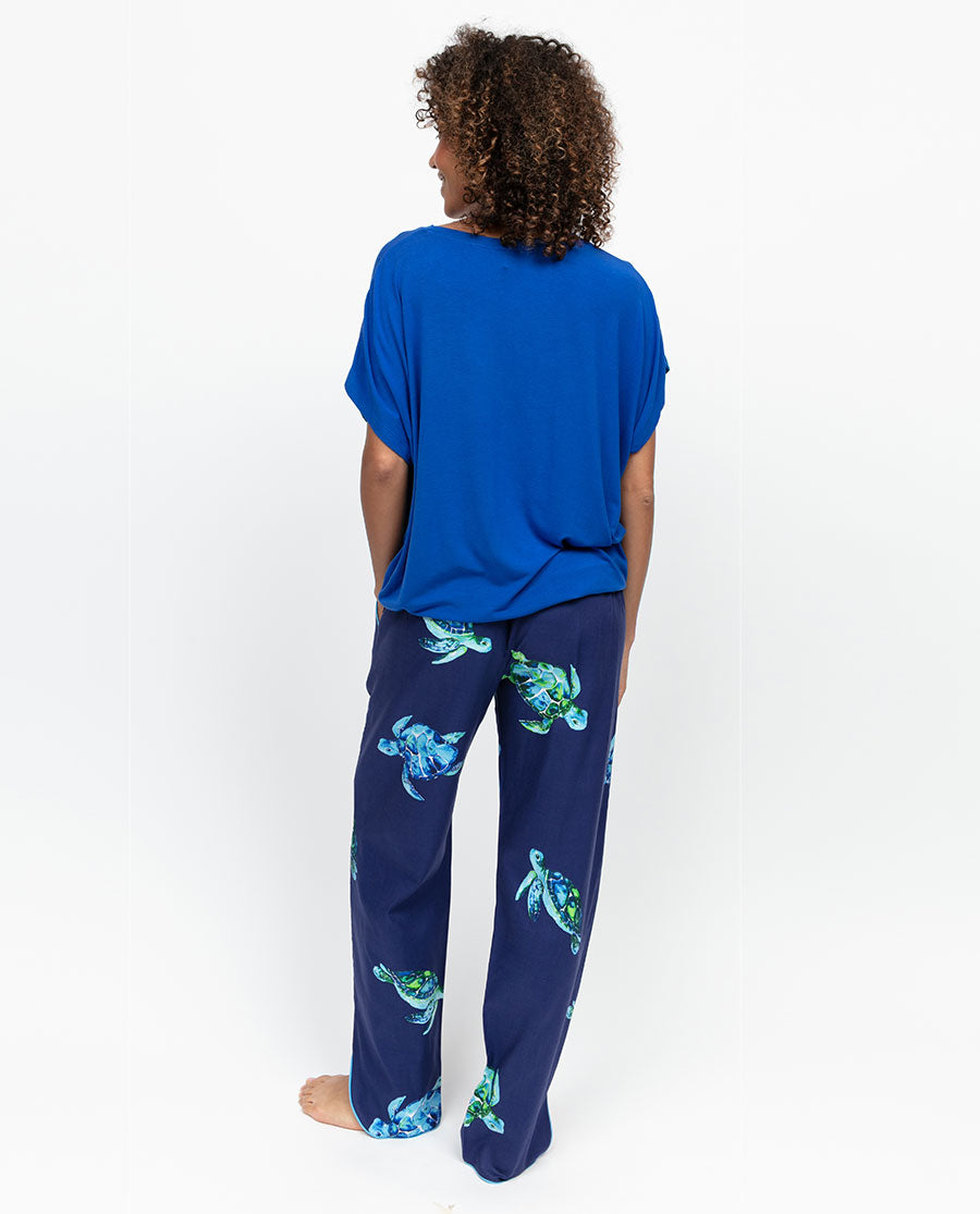 Ashley Womens Turtle Print Pyjama Bottoms