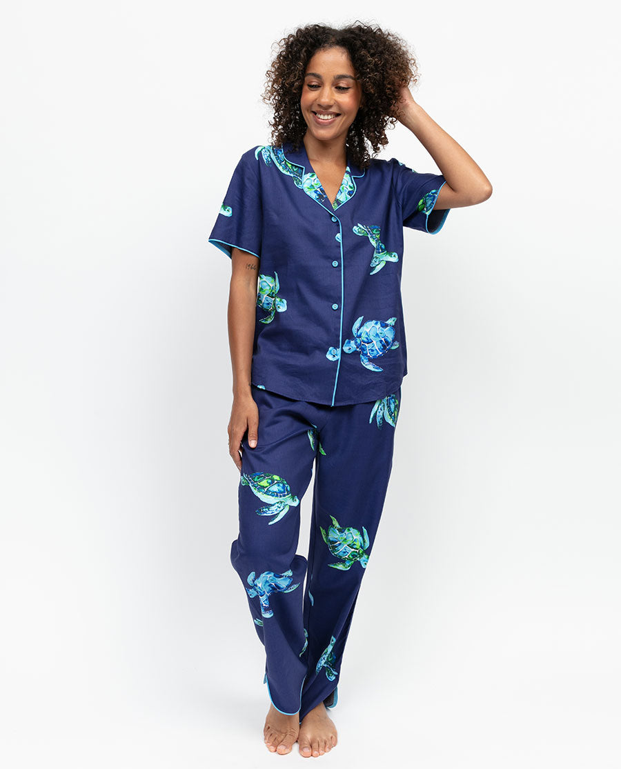 Ashley Womens Turtle Print Pyjama Bottoms