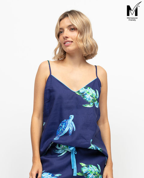 Ashley Womens Turtle Print Cami