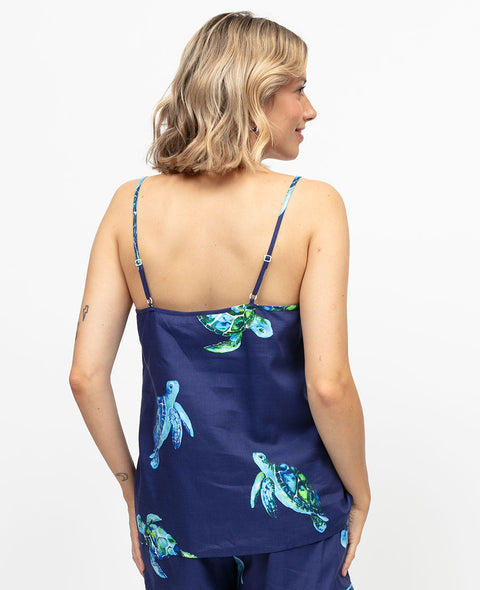 Ashley Womens Turtle Print Cami