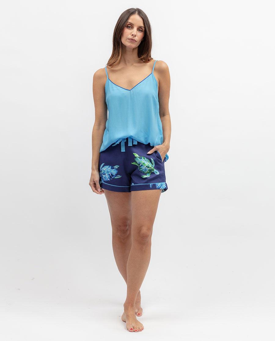 Ashley Womens Turtle Print Shorts