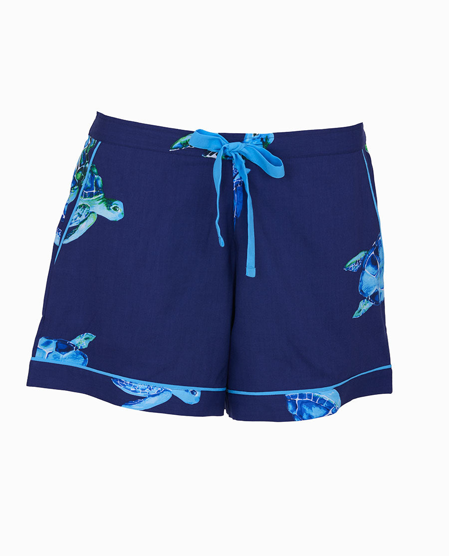 Ashley Womens Turtle Print Shorts