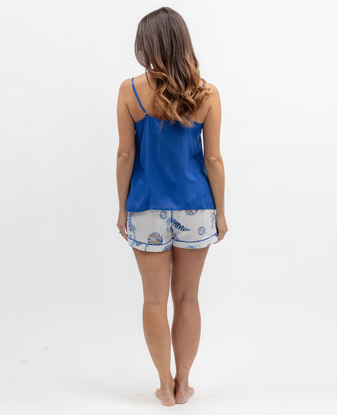 Essie Womens Modal Cami and Seahorse Print Shorty Set