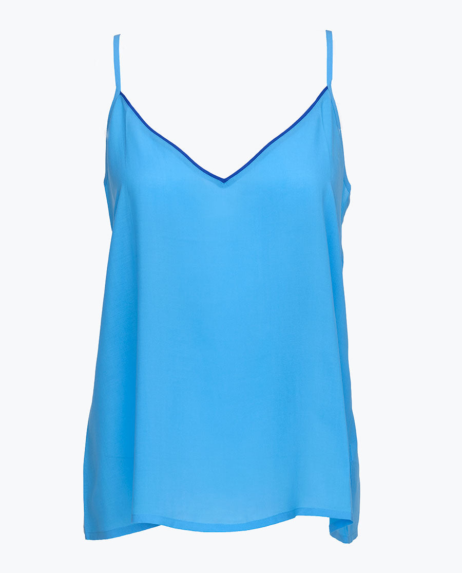 Ashley Womens Light Blue Modal Cami