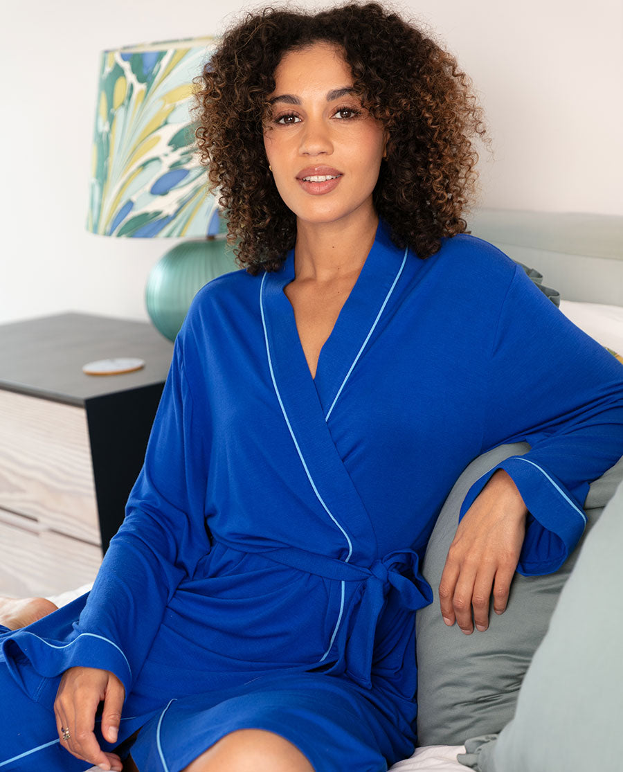 Ashley Womens Jersey Long Dressing Gown