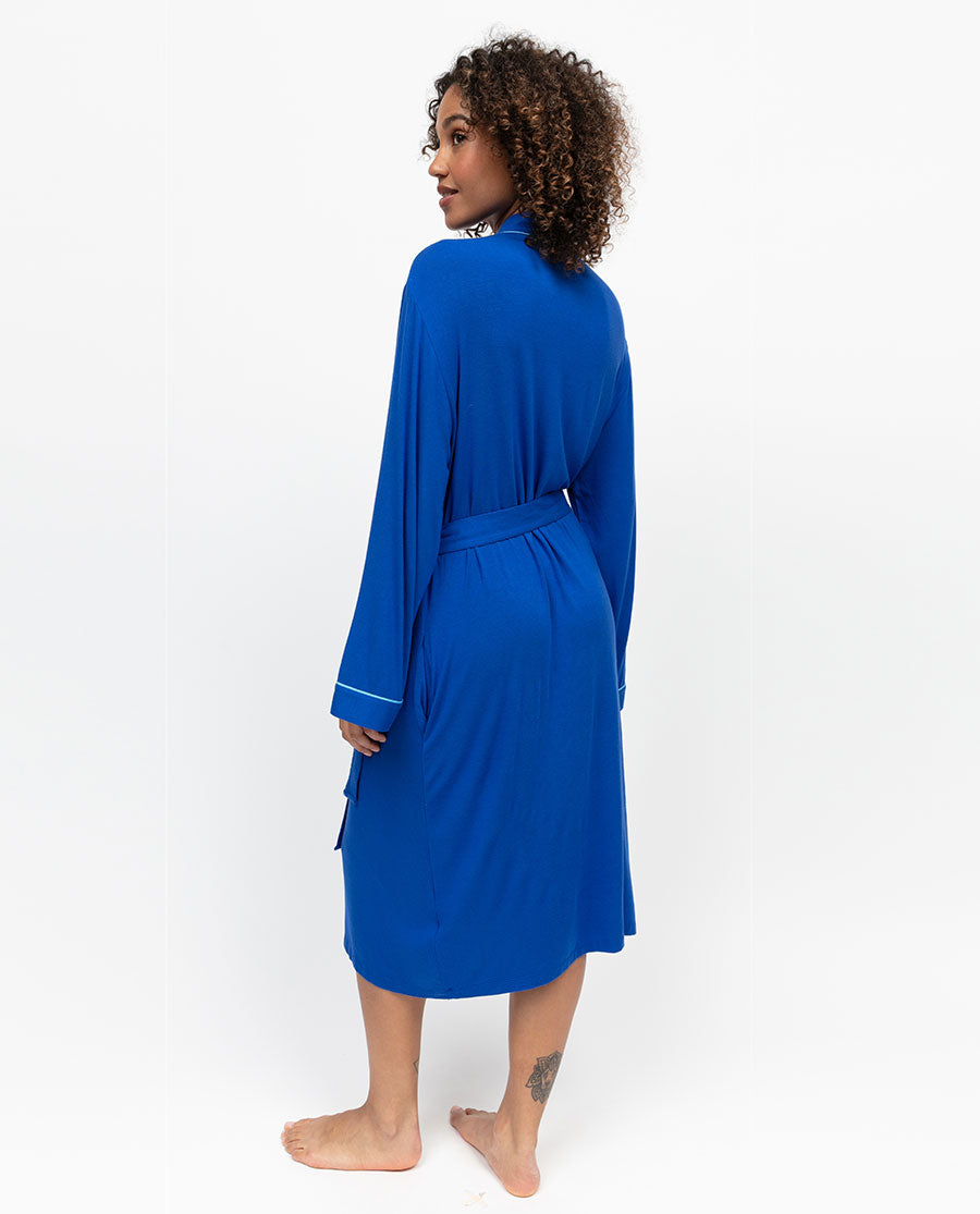 Ashley Womens Jersey Long Dressing Gown