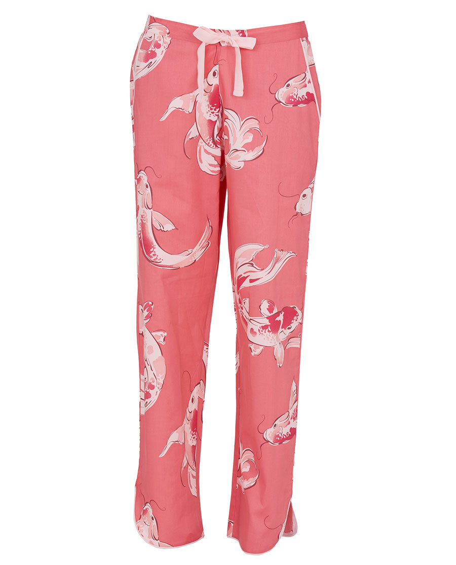Amelia Womens Koi Fish Print Pyjama Bottoms