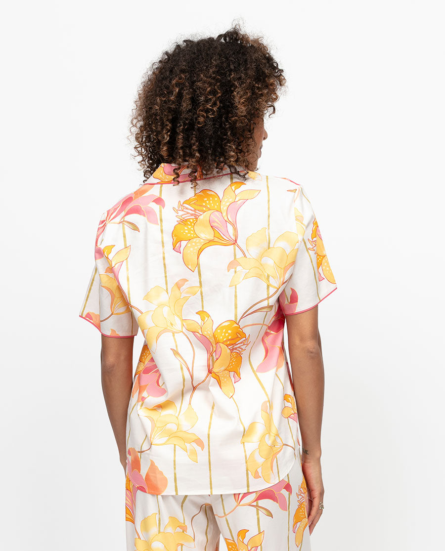 Amelia Womens Floral Print Pyjama Top