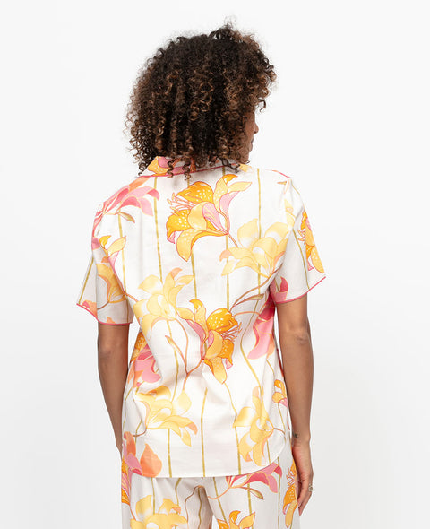 Amelia Womens Floral Print Pyjama Top
