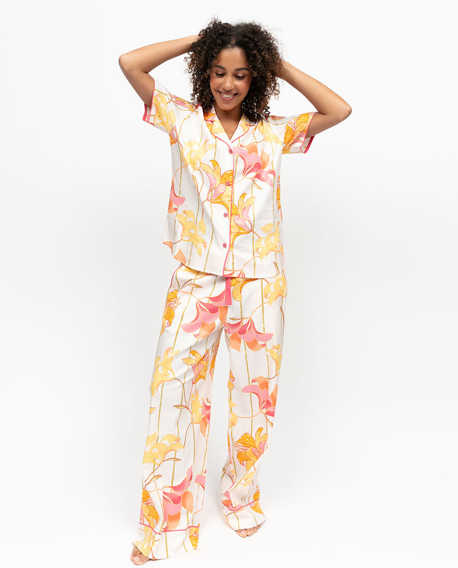 Amelia Womens Floral Print Pyjama Top