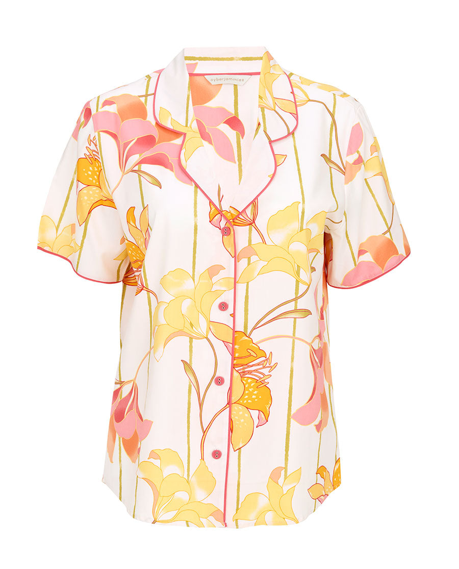 Amelia Womens Floral Print Pyjama Top