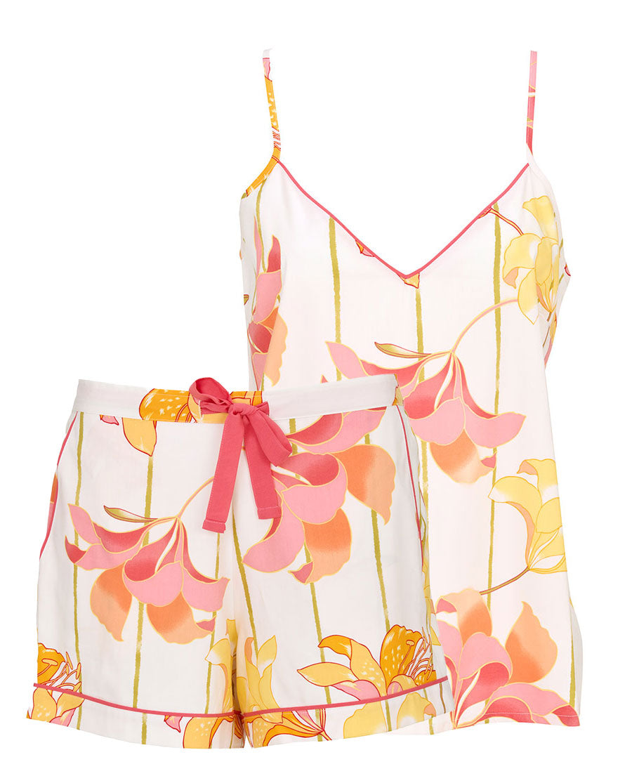 Amelia Womens Floral Print Cami and Shorts Set