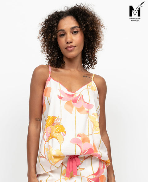Amelia Womens Floral Print Cami
