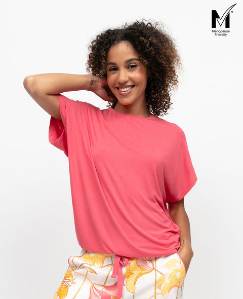 Amelia Womens Slouch Jersey Pyjama Top