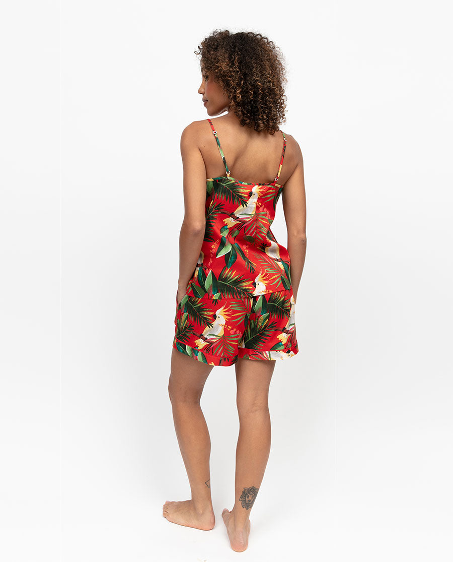 Tara Womens Cockatoo Print Cami