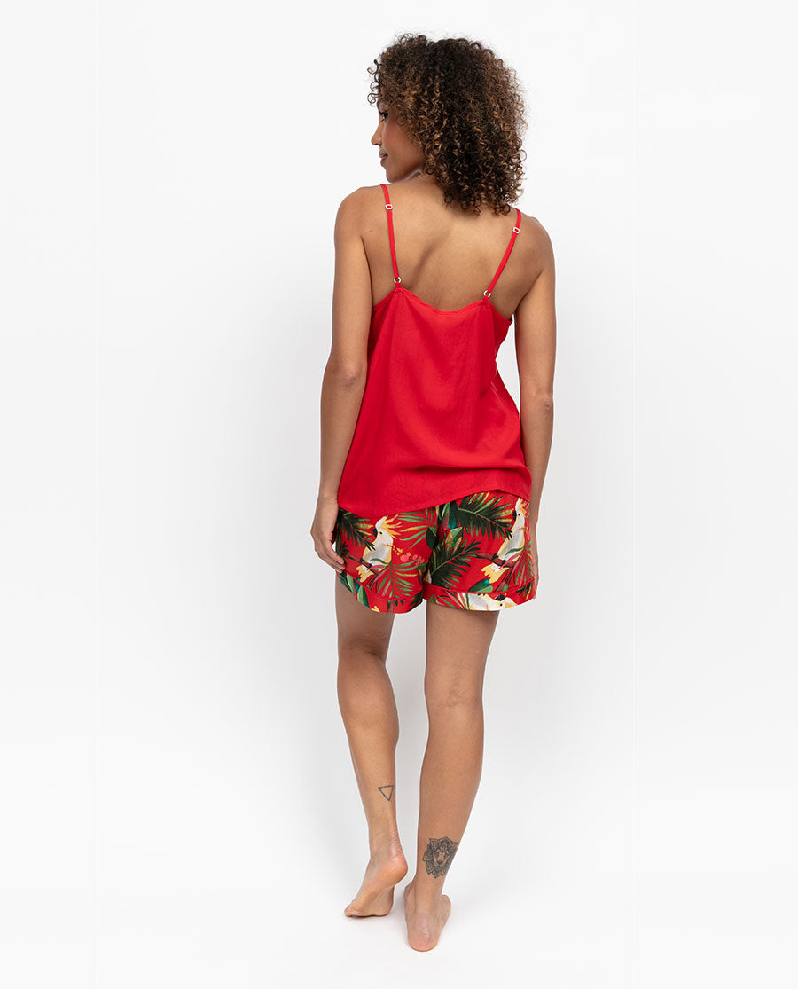 Tara Womens Cockatoo Print Shorts