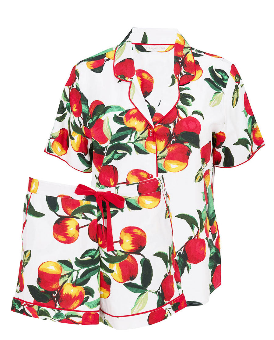 Tara Women Apple Print Shorty Set