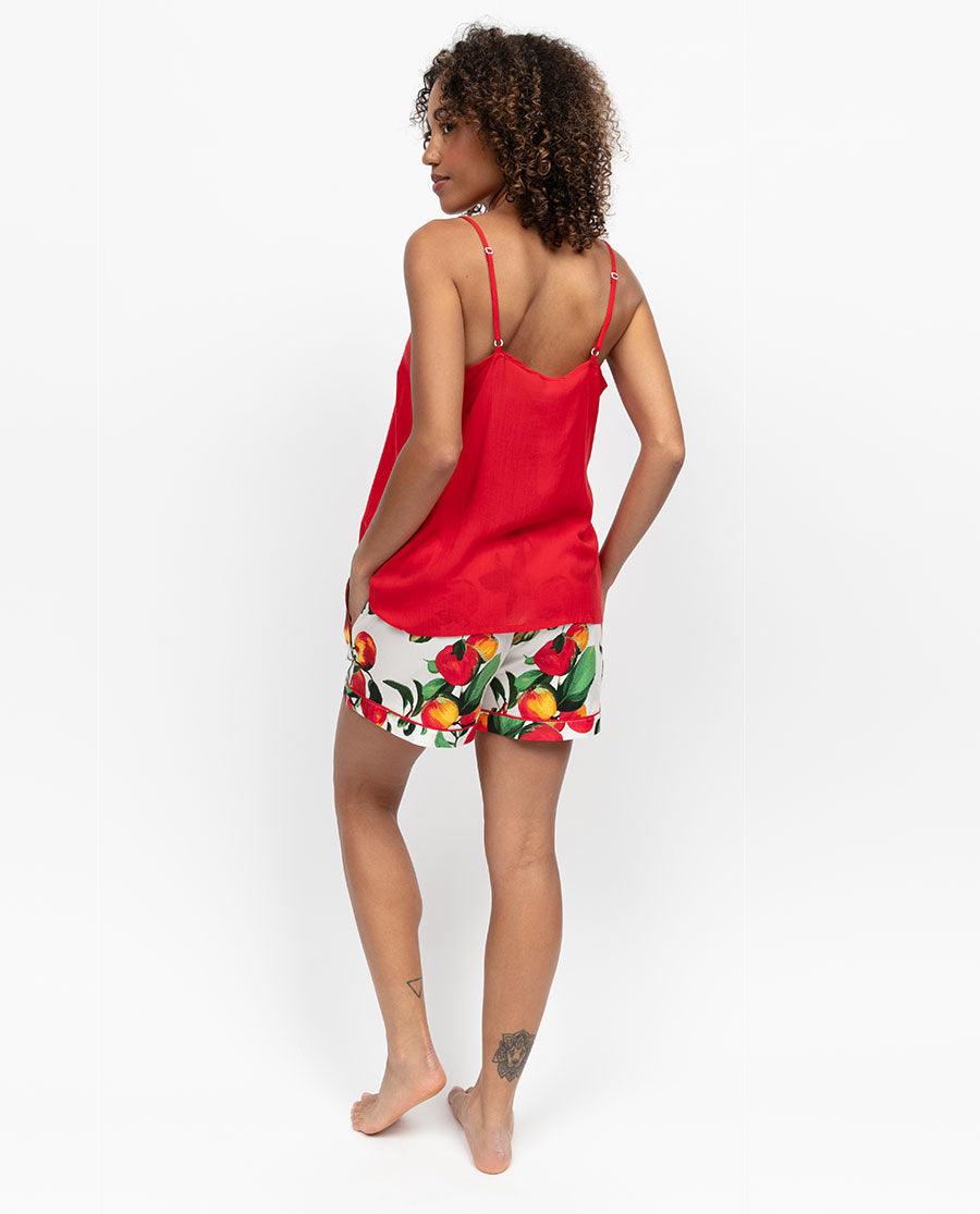 Tara Womens Apple Print Shorts