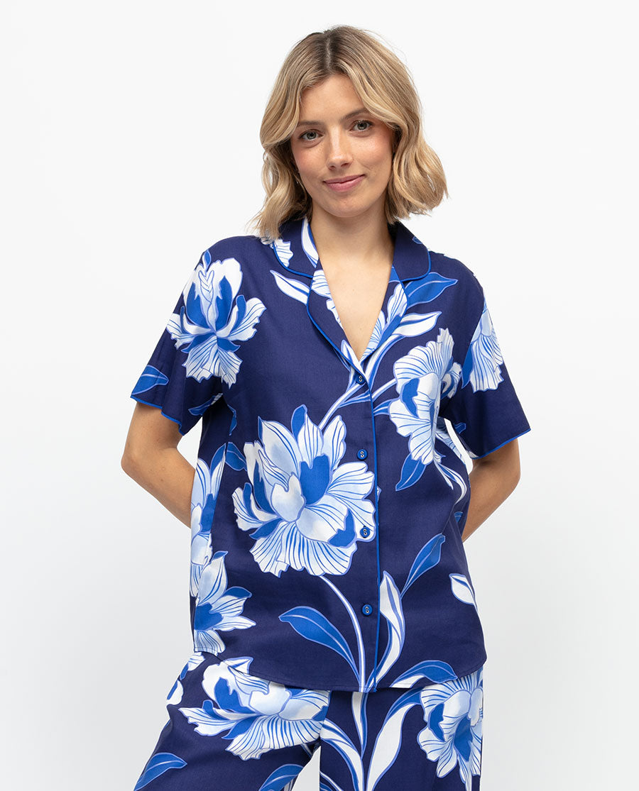 Essie Womens Floral Print Pyjama Top