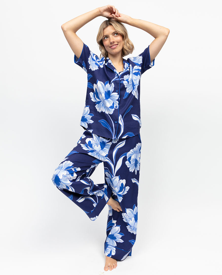 Essie Womens Floral Print Pyjama Top