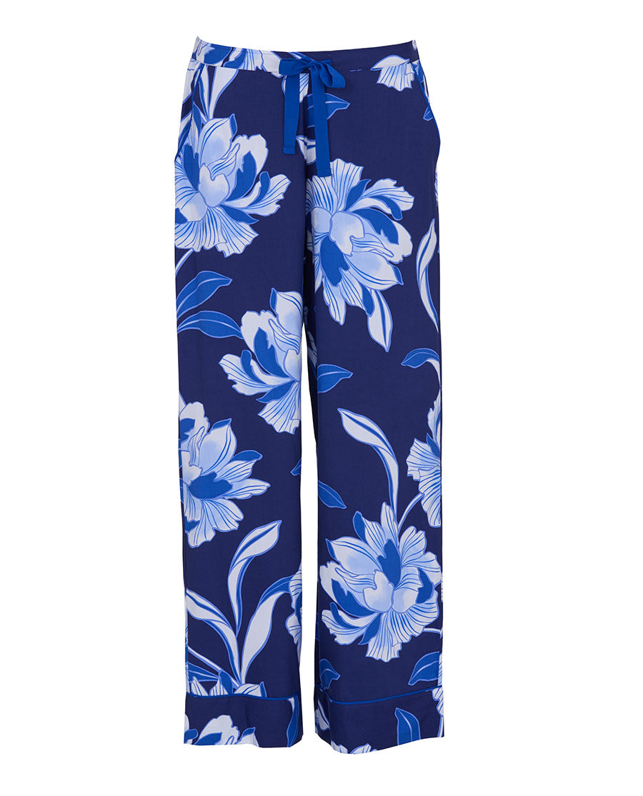 Essie Womens Floral Print Wide Leg Pyjama Bottoms