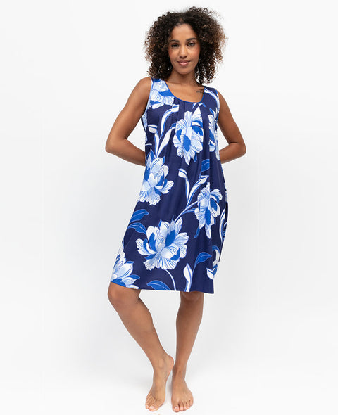 Essie Womens Floral Print Short Nightdress