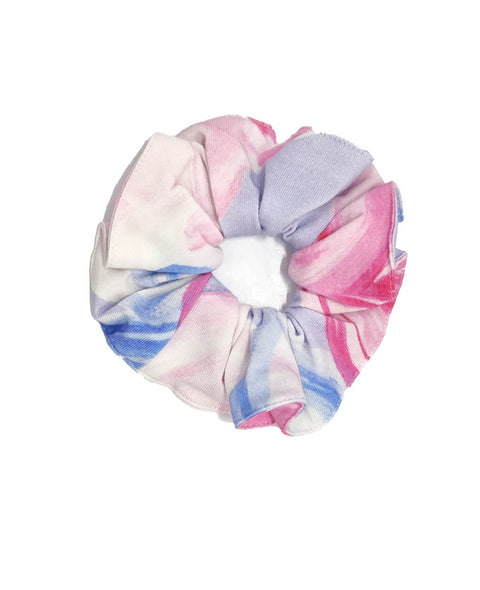 Chloe Heart Printed Jersey Scrunchie