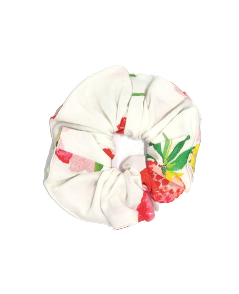 Pippa Strawberry Printed Jersey Scrunchie