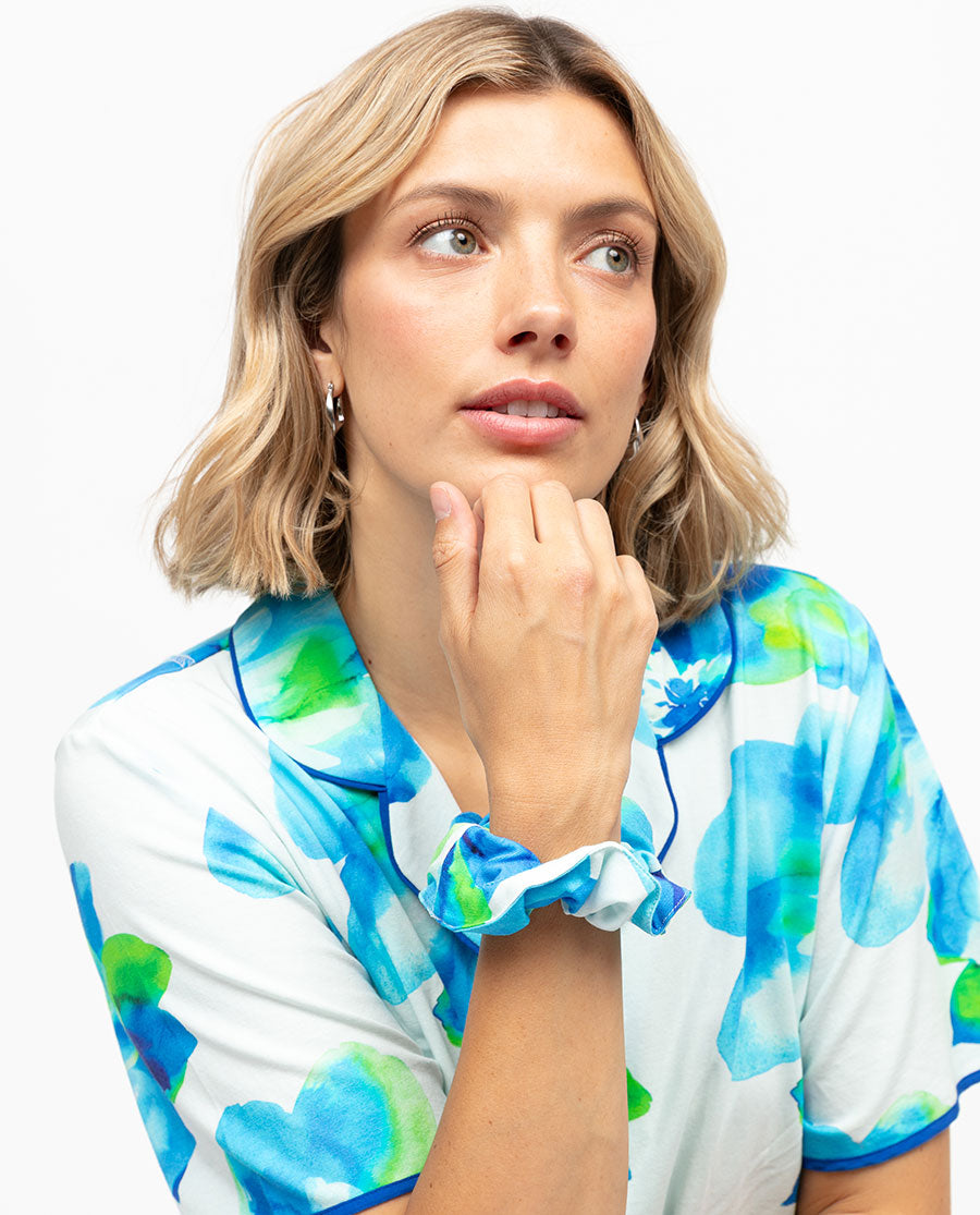 Ashley Floral Printed Scrunchie
