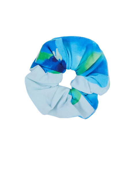 Ashley Floral Printed Jersey Scrunchie