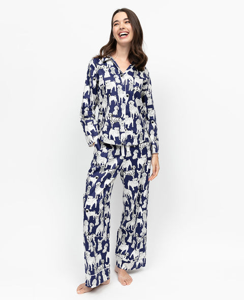 Indigo Womens Dog Print Pyjama Set