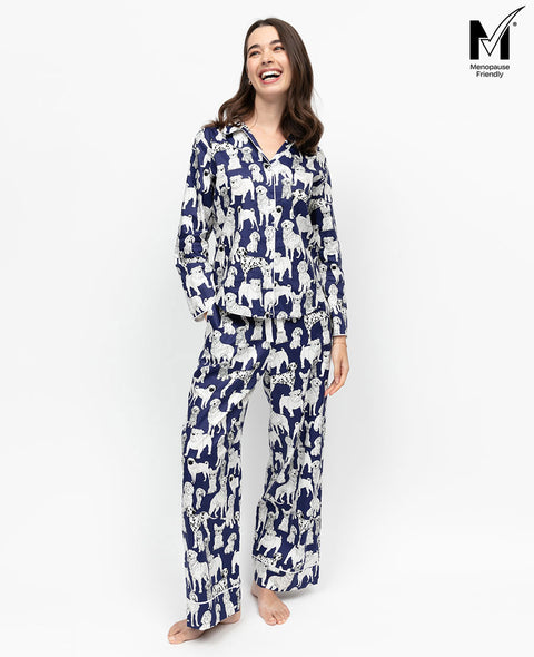Indigo Womens Dog Print Pyjama Set