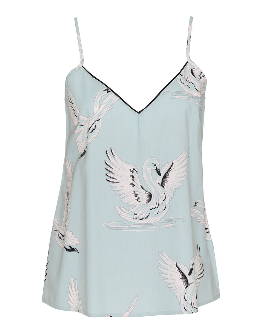 Womens Swan Print Cami
