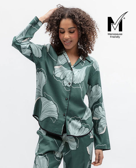Grace Womens Floral Print Pyjama Top