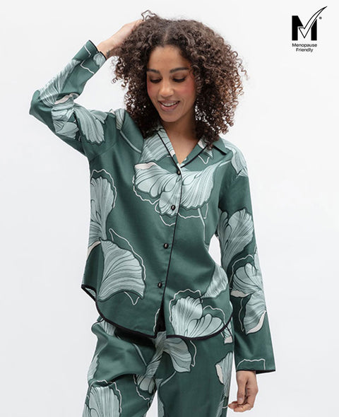 Grace Womens Floral Print Pyjama Top